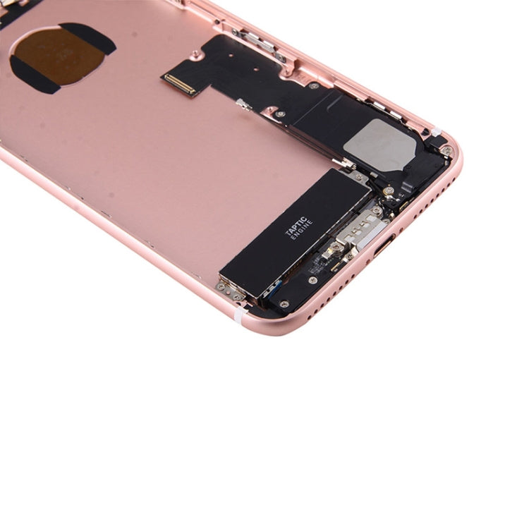 Battery Back Cover Assembly with Card Tray for iPhone 7 Plus (Rose Gold)