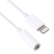 8 Pin 3.5mm Earphone Audio Adapter, Line Length: 8cm(White)