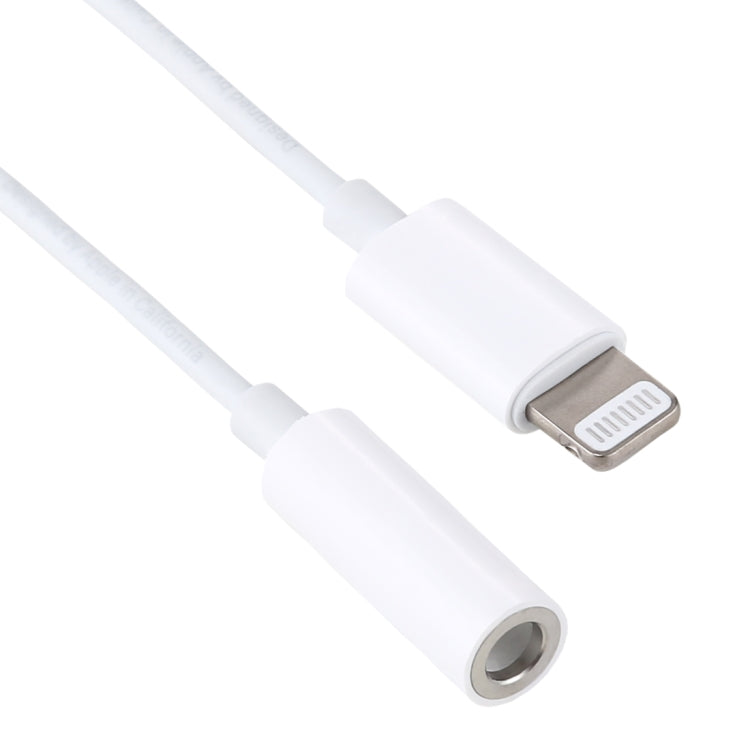 8 Pin 3.5mm Earphone Audio Adapter, Line Length: 8cm(White)
