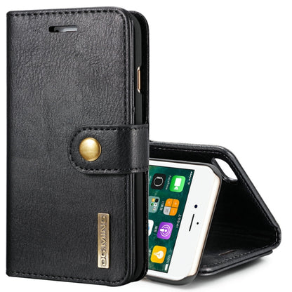 DG.MING For iPhone SE 2020 & 8 & 7  Crazy Horse Texture Horizontal Flip Detachable Magnetic Protective Case with Holder & Card Slots & Wallet(Black) - More iPhone Cases by DG.MING | Online Shopping South Africa | PMC Jewellery | Buy Now Pay Later Mobicred
