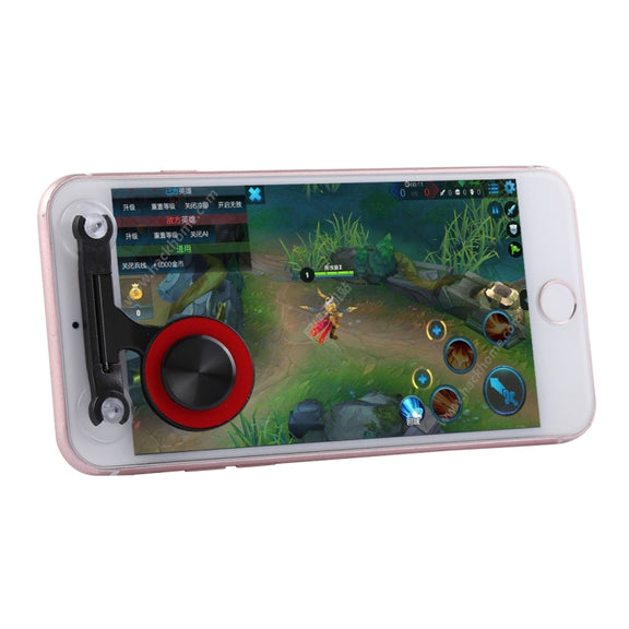 Q9 Direct Mobile Games Joystick Artifact Hand Travel Button Sucker for iPhone, Android Phone, Tablet(Red)