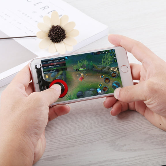 Q9 Direct Mobile Games Joystick Artifact Hand Travel Button Sucker for iPhone, Android Phone, Tablet(Red)