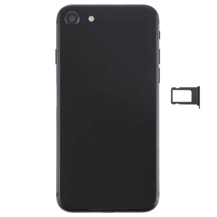 Battery Back Cover Assembly with Side Keys & Vibrator & Speaker Ringer Buzzer & Power Button + Volume Button Flex Cable & Card Tray for iPhone 8(Black) - Back Cover by PMC TechLife | Online Shopping South Africa | PMC TechLife
