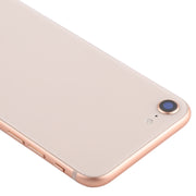 Battery Back Cover Assembly with Side Keys & Vibrator & Speaker Ringer Buzzer & Power Button + Volume Button Flex Cable & Card Tray for iPhone 8(Rose Gold)