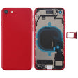 Battery Back Cover Assembly with Side Keys & Vibrator & Speaker Ringer Buzzer & Power Button + Volume Button Flex Cable & Card Tray for iPhone 8(Red) - Back Cover by PMC TechLife | Online Shopping South Africa | PMC TechLife
