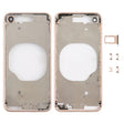 Transparent Back Cover with Camera Lens & SIM Card Tray & Side Keys for iPhone 8 (Gold) - Back Cover by PMC TechLife | Online Shopping South Africa | PMC TechLife