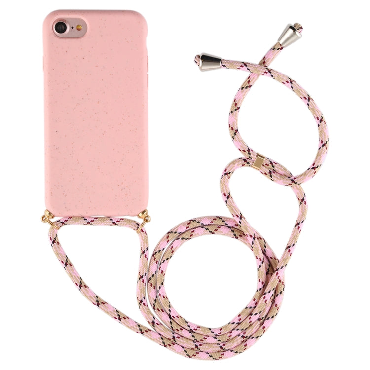 For iPhone 8 / 7 TPU Anti-Fall Mobile Phone Case With Lanyard(Rose Gold) - free shipping - PMC TechLife - Order now!