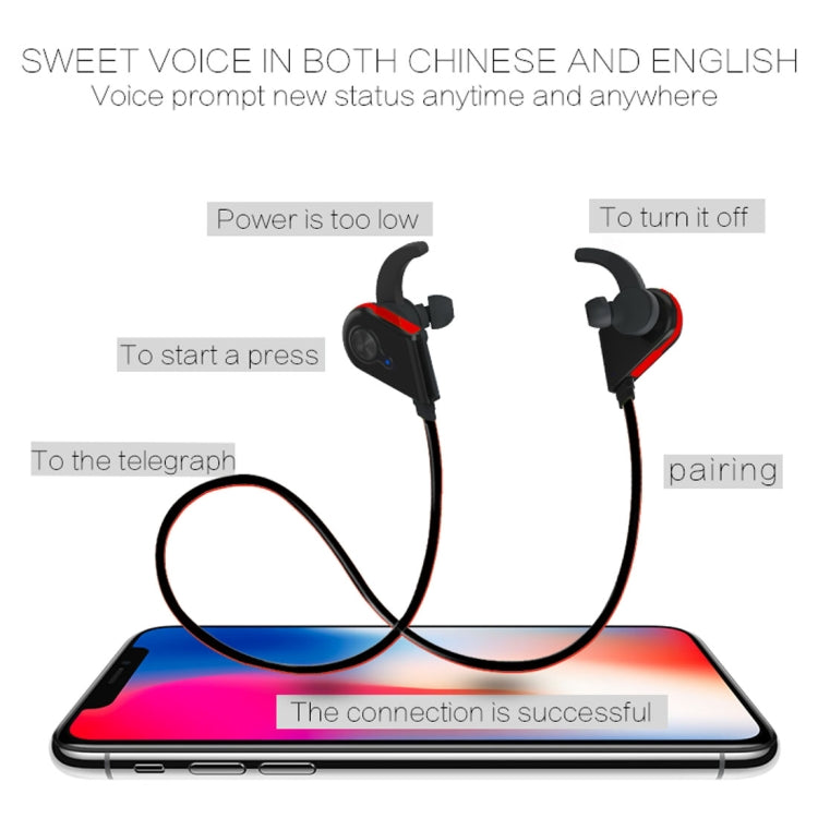 S20 Magnetic Switch Sweatproof Motion Wireless Bluetooth In-Ear Headset with Indicator Light  & Mic, Distance: 10m, For iPad, Laptop, iPhone, Samsung, HTC, Huawei, Xiaomi, and Other Smart Phones(Black) - free shipping - PMC TechLife - Order now!
