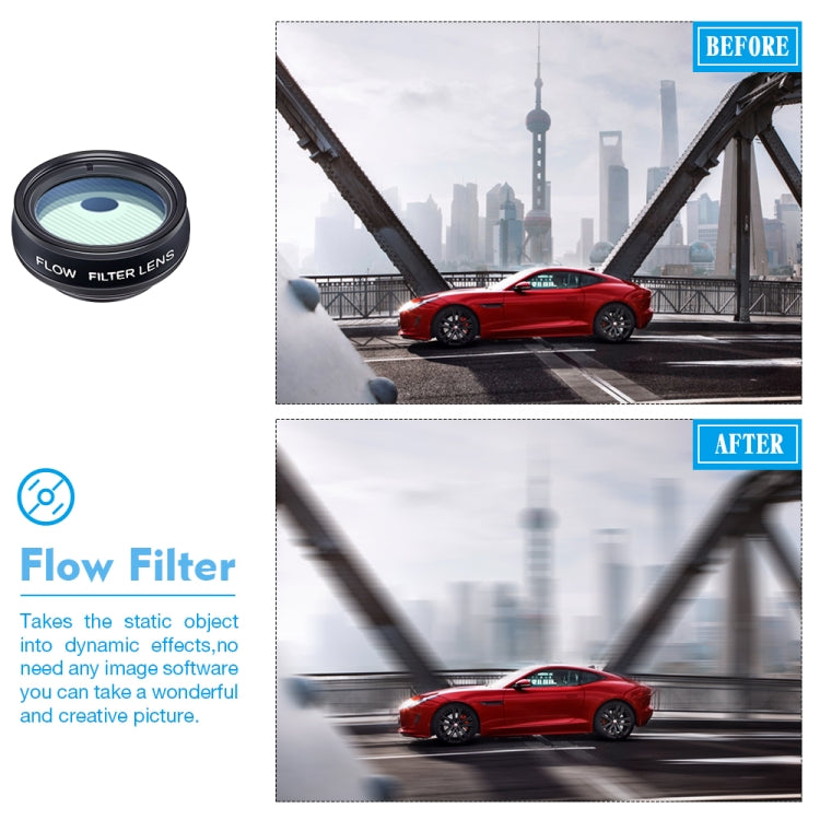APEXEL APL-DG10 Macro Wide-angle Fisheye Telephoto CPL Flow Filter Radial Filter Star Filter Kaleidoscope 3 & 6 Lens Kit, For iPhone, Samsung, Huawei, Xiaomi, HTC and Other Smartphones, Ultra-thin Digital Camera