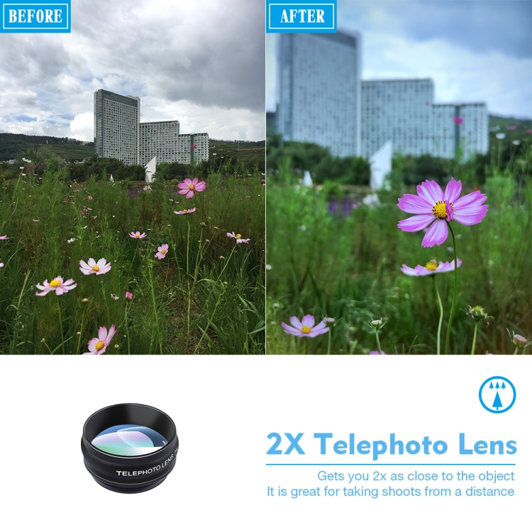 APEXEL APL-DG10 Macro Wide-angle Fisheye Telephoto CPL Flow Filter Radial Filter Star Filter Kaleidoscope 3 & 6 Lens Kit, For iPhone, Samsung, Huawei, Xiaomi, HTC and Other Smartphones, Ultra-thin Digital Camera - Combination Lens by APEXEL | Online Shopping South Africa | PMC TechLife