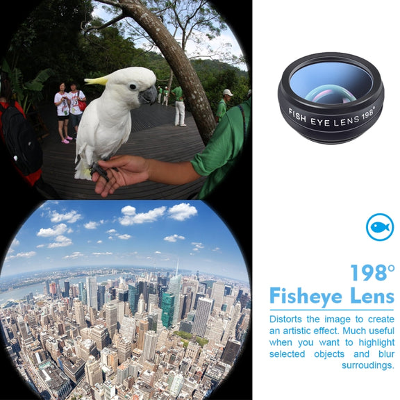 APEXEL APL-DG10 Macro Wide-angle Fisheye Telephoto CPL Flow Filter Radial Filter Star Filter Kaleidoscope 3 & 6 Lens Kit, For iPhone, Samsung, Huawei, Xiaomi, HTC and Other Smartphones, Ultra-thin Digital Camera