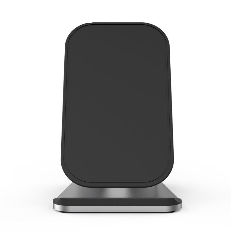 HAMTOD M5 15W Intelligent Dual Coil Design Qi Standard Holder Wireless Charger with Indicator Light, Support Fast Charging(Silver) - Wireless Charger by HAMTOD | Online Shopping South Africa | PMC Jewellery | Buy Now Pay Later Mobicred