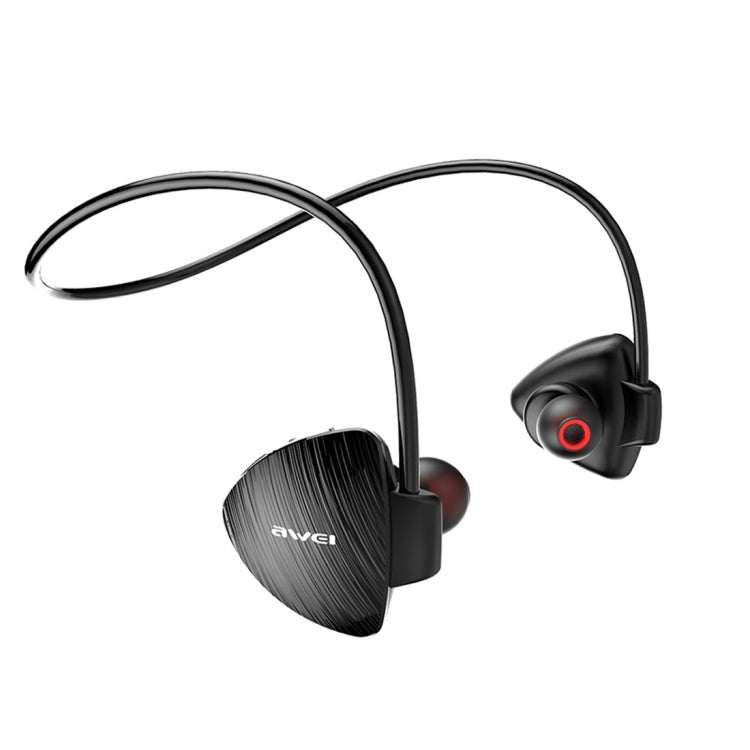 A847BL Outdoor Sports IPX4 Waterproof Anti-sweat Fashion After Hanging Design Stereo Bluetooth Earphone(Black) - free shipping - PMC TechLife - Order now!