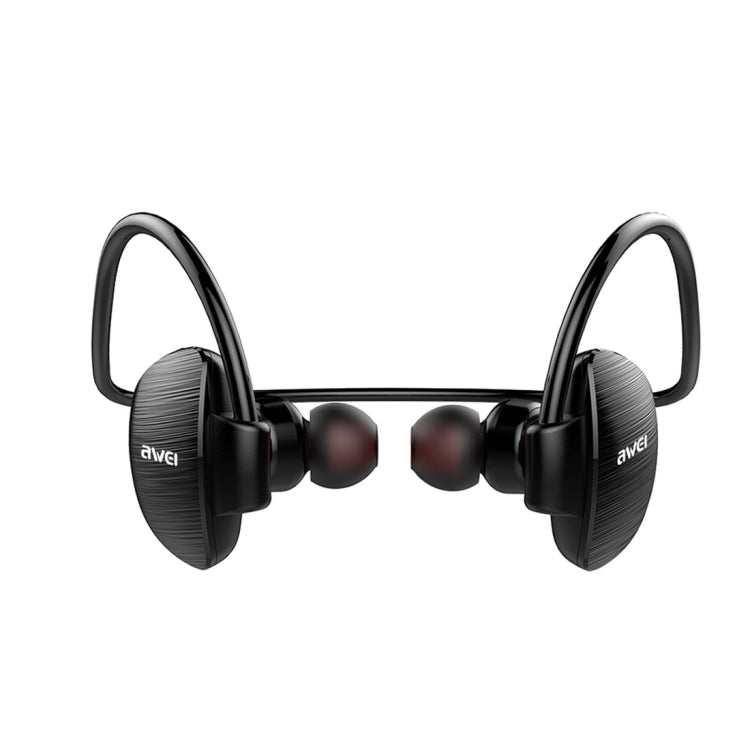 A847BL Outdoor Sports IPX4 Waterproof Anti-sweat Fashion After Hanging Design Stereo Bluetooth Earphone(Black) - free shipping - PMC TechLife - Order now!