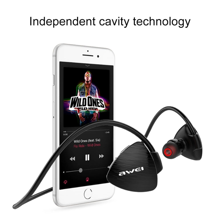 A847BL Outdoor Sports IPX4 Waterproof Anti-sweat Fashion After Hanging Design Stereo Bluetooth Earphone(Black) - free shipping - PMC TechLife - Order now!