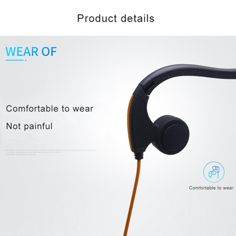 Rear Hanging Wire-Controlled Bone Conduction Outdoor Sports Headphone(Black) - free shipping - PMC TechLife - Order now!