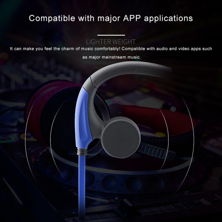 Rear Hanging Wire-Controlled Bone Conduction Outdoor Sports Headphone(Black) - free shipping - PMC TechLife - Order now!