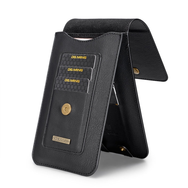 DG.MING Universal Cowskin Leather Protective Case Waist Bag with Card Slots & Hook, For iPhone, Samsung, Sony, Huawei, Meizu, Lenovo, ASUS, Oneplus, Xiaomi, Cubot, Ulefone, Letv, DOOGEE, Vkworld, and other Smartphones Below 5.2 inch(Black)