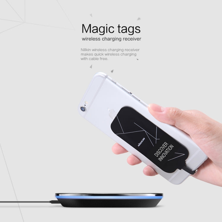 NILLKIN Magic Tag QI Standard Wireless Charging Receiver for iPhone 7 / 6s / 6 / 5S / 5, with 8 Pin Port, Length: 98mm - free shipping - PMC TechLife - Order now!