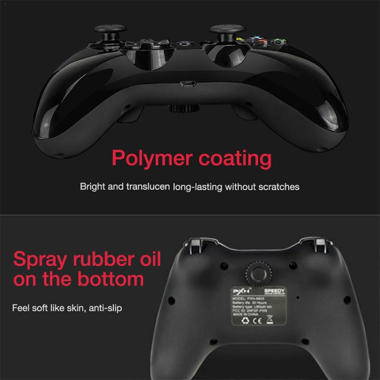 PXN PXN-6603 MFI Mobile Phone Wireless Bluetooth Game Handle Controller, Compatible with iOS System(Black) - free shipping - PMC Jewellery - Order now!