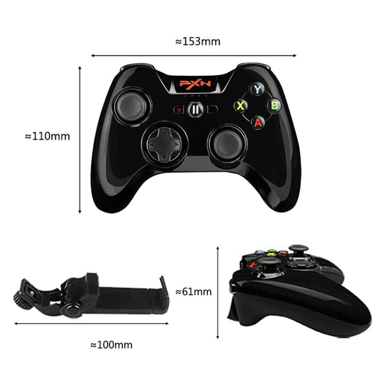 PXN PXN-6603 MFI Mobile Phone Wireless Bluetooth Game Handle Controller, Compatible with iOS System(Black) - free shipping - PMC Jewellery - Order now!