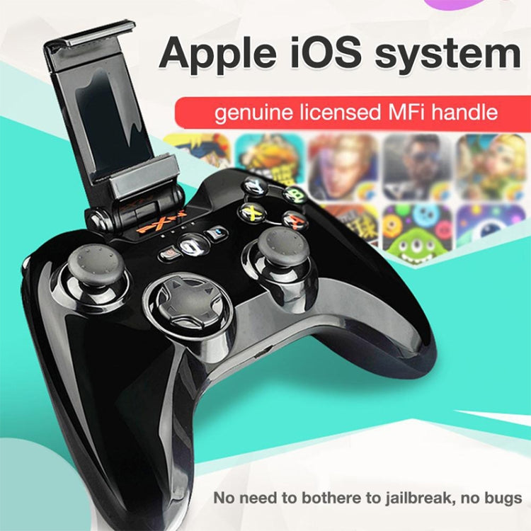PXN PXN-6603 MFI Mobile Phone Wireless Bluetooth Game Handle Controller, Compatible with iOS System(Black) - free shipping - PMC Jewellery - Order now!