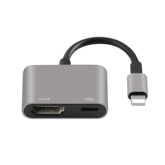 7565S 8 Pin to HDMI HDTV Projector Video Adapter Cable for iPad(Grey) - free shipping - PMC Jewellery - Order now!