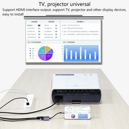 7565S 8 Pin to HDMI HDTV Projector Video Adapter Cable for iPad(Grey) - free shipping - PMC Jewellery - Order now!