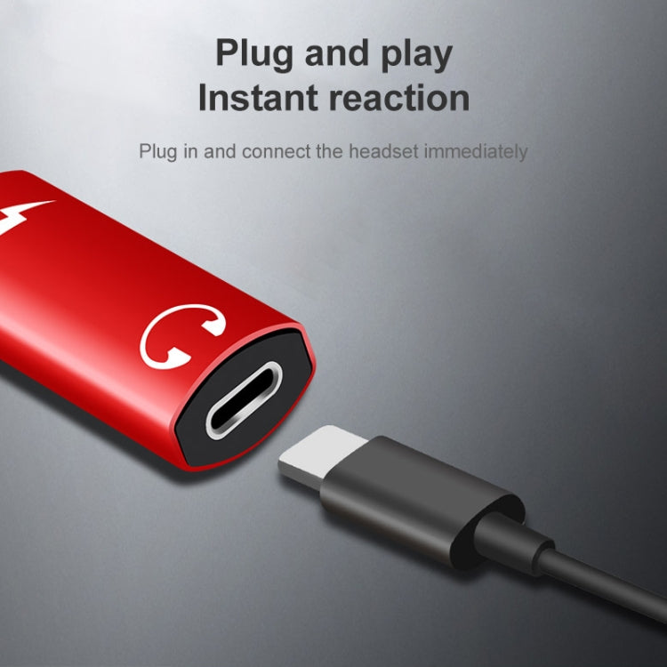 2 in 1 8 Pin Male to Dual 8 Pin Female Charging and Listening to Music Audio Earphone Adapter, Compatible with All IOS Systems(Silver) - Earphone Adapter by PMC TechLife | Online Shopping South Africa | PMC TechLife