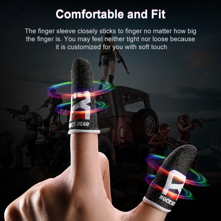 ROCK i27 Super Conductive Silver Fiber Anti-sweat Sensitive Touch Gaming Finger Cover for Thumb / Index Finger - Gaming Finger Sleeves by PMC TechLife | Online Shopping South Africa | PMC TechLife