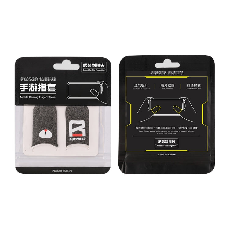 ROCK i27 Super Conductive Silver Fiber Anti-sweat Sensitive Touch Gaming Finger Cover for Thumb / Index Finger - Gaming Finger Sleeves by PMC TechLife | Online Shopping South Africa | PMC TechLife