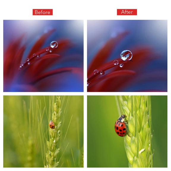 APEXEL APL-HB10X Macro Lens Telephoto Clip + Star Light Filter + CPL Phone Lens Kit