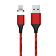 M11 5A USB to 8 Pin Nylon Braided Magnetic Data Cable, Cable Length: 1m (Red)