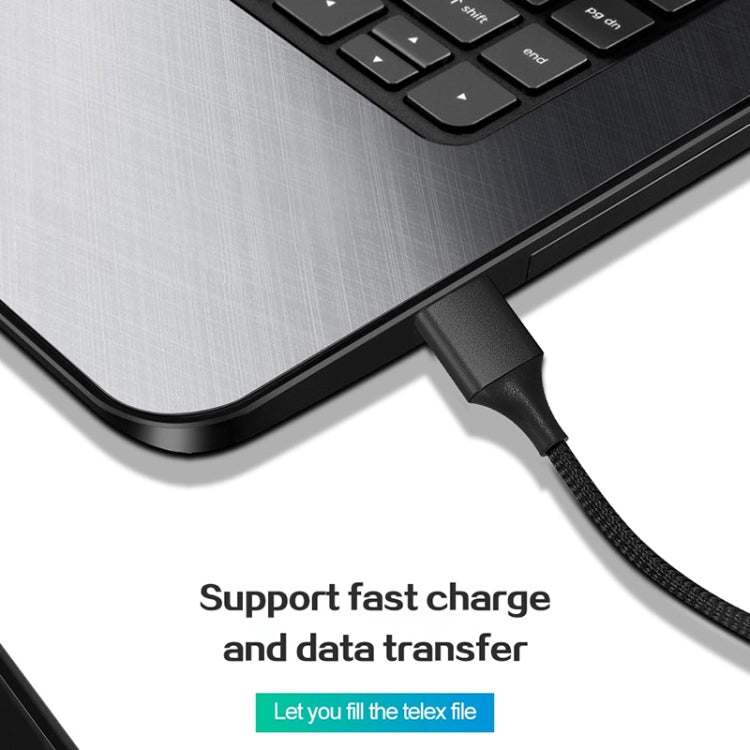 M11 3 in 1 3A USB to 8 Pin + Micro USB + USB-C / Type-C Nylon Braided Magnetic Data Cable, Cable Length: 2m (Black) - Charging Cable & Head by PMC TechLife | Online Shopping South Africa | PMC TechLife