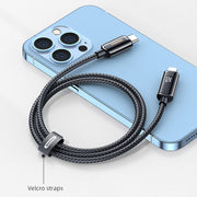 REMAX RC-128i 20W Type-C / USB-C to 8 Pin Intelligent Digital Display Zinc Alloy Braided Charging Data Cable, Length: 1.2m(Tarnish)