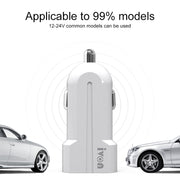 IVON CC13 QC 3.0 Fast Charging Car Charger (White)