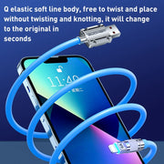 WK WDC-187 Qjie Series 20W USB-C/Type-C to 8 Pin Fast Charge Data Cable, Length: 1m(Blue)