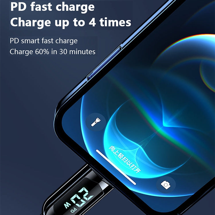 Mutural Li-CC001 1.2m PD20W Digital Display USB-C / Type-C to 8 Pin Charging Data Cable - 2 in 1 Cable by Mutural | Online Shopping South Africa | PMC TechLife | Buy Now Pay Later Mobicred