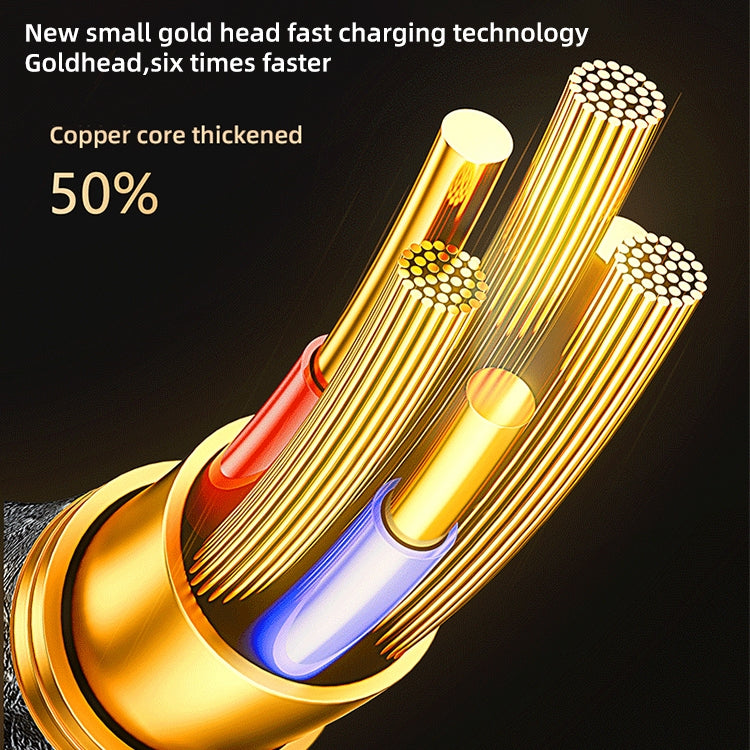 Mutural Li-CC008 1.2m 10W Transparent Digital Display USB to 8 Pin Charging Data Cable - Normal Style Cable by Mutural | Online Shopping South Africa | PMC TechLife | Buy Now Pay Later Mobicred