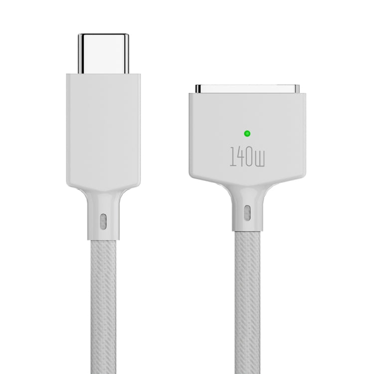 140W USB-C / Type-C to MagSafe 3 Magnetic Fast Charging Cable, Length:2m (White) - Cable & Adapter by PMC TechLife | Online Shopping South Africa | PMC TechLife