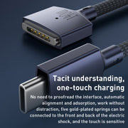140W USB-C / Type-C to MagSafe 3 Magnetic Fast Charging Cable, Length:2m (Black)