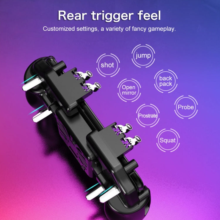 AK77 4000mAh Battery Edition Six-finger Linkage Multi-function Mobile Phone Gamepad with Bracket, Suitable for 4.7-6.5 inch Mobile Phones - Cooling Fan Radiator by PMC TechLife | Online Shopping South Africa | PMC TechLife