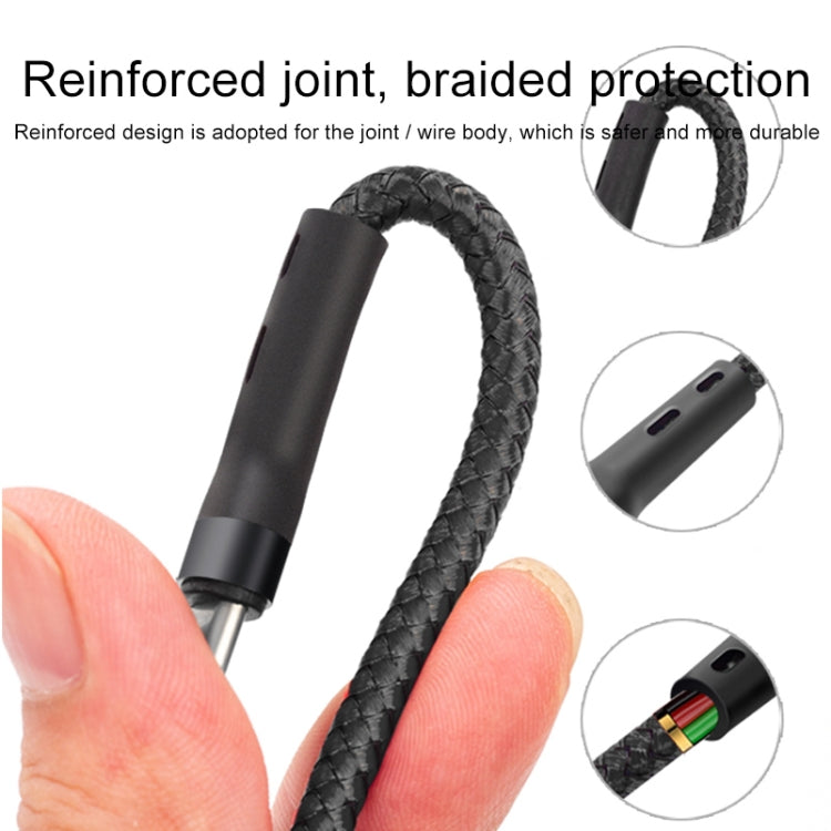 100W 6A Type-C to 8 Pin+Type-C+Micro USB Charging Data Cable, 1.3m(Black)