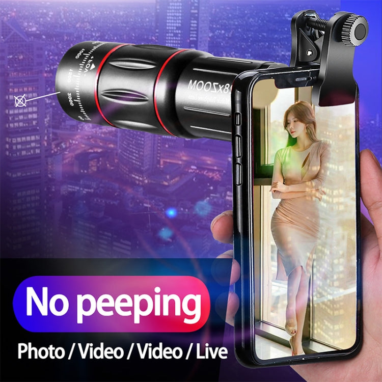 W28-QK Mobile Phone Universal Lens Telescope 28X Big Pocket + Metal Tripod Set