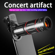 W28-QK Mobile Phone Universal Lens Telescope 28X Big Pocket + Metal Tripod Set