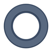 2 PCS NILLKIN Portable PU Leather Magnetic Ring Sticker (Blue)