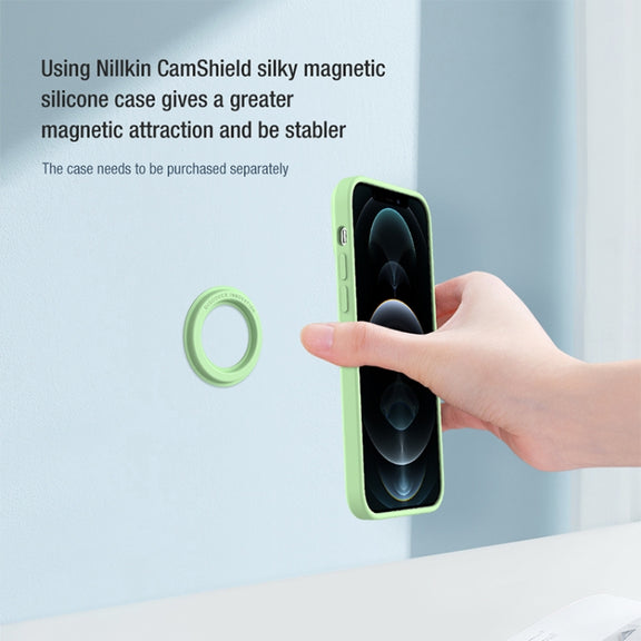 NILLKIN Portable PU Leather Magnetic Ring Sticker (Blue)