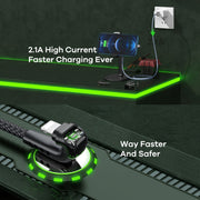 REMAX RC-177i Heymanba II 2.1A USB to 8 Pin 180 Degrees Elbow Zinc Alloy Braided Gaming Data Cable, Cable Length: 1m(Black)
