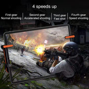 Eating Chicken One-button Burst Shooting Game Handle Controller for Tablet PC, 1 Pair (Orange)
