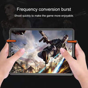 Eating Chicken One-button Burst Shooting Game Handle Controller for Tablet PC, 1 Pair (Orange)